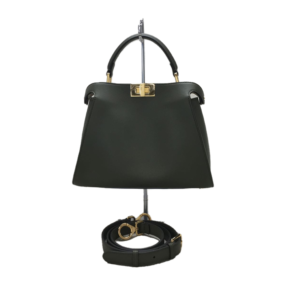 Fendi Handbags - Fendi Calf Leather Shoulder Bag Black
